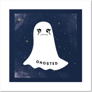 sad cute ghosted aesthetic starry sky Posters and Art